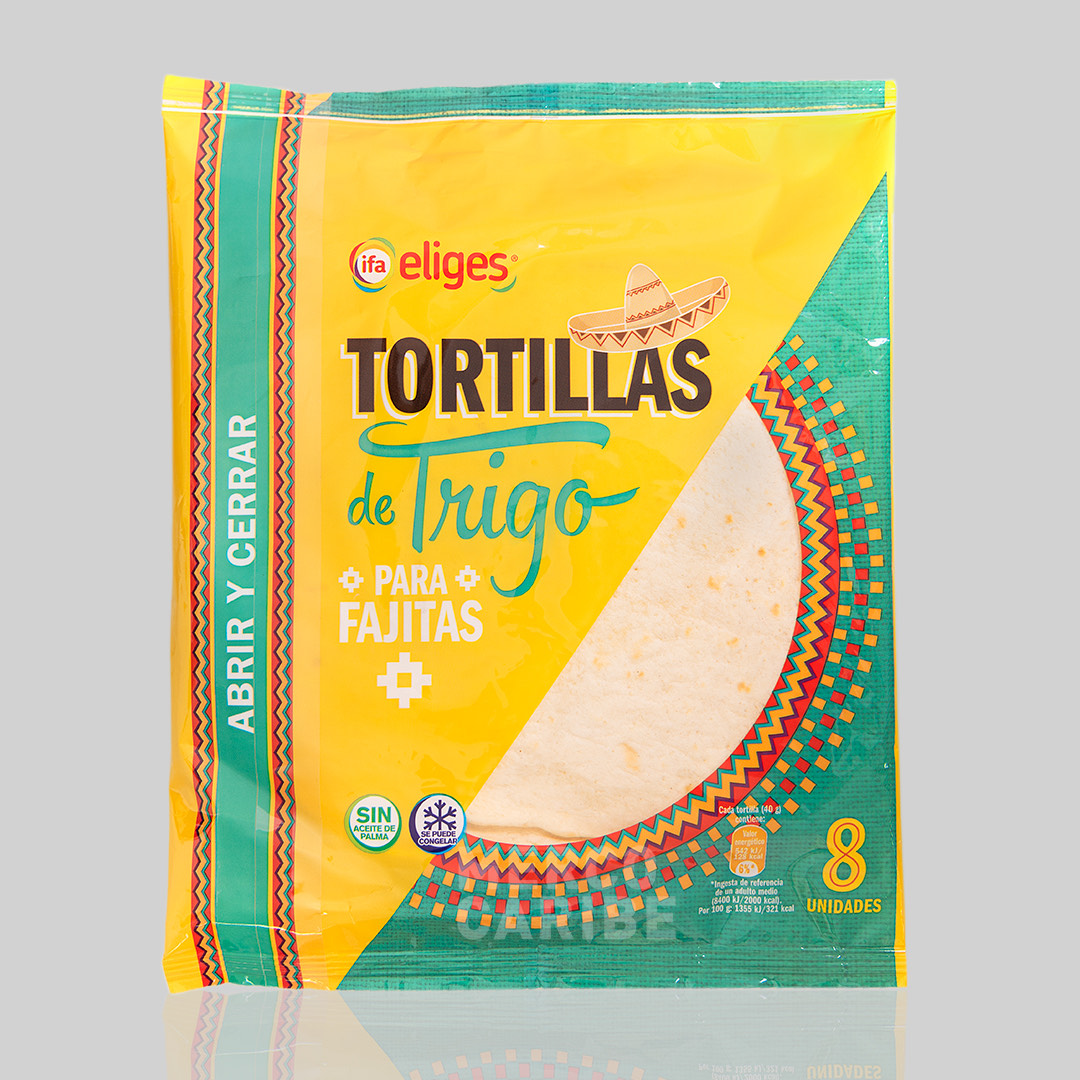 Tortillas Trigo para Fajitas (Ifa Eliges) paquete de 320g Mercocaribe